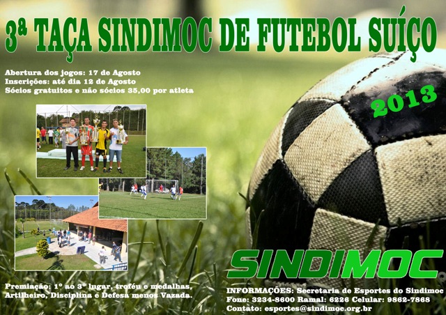 3ª Taça Sindimoc de Futebol Suíço